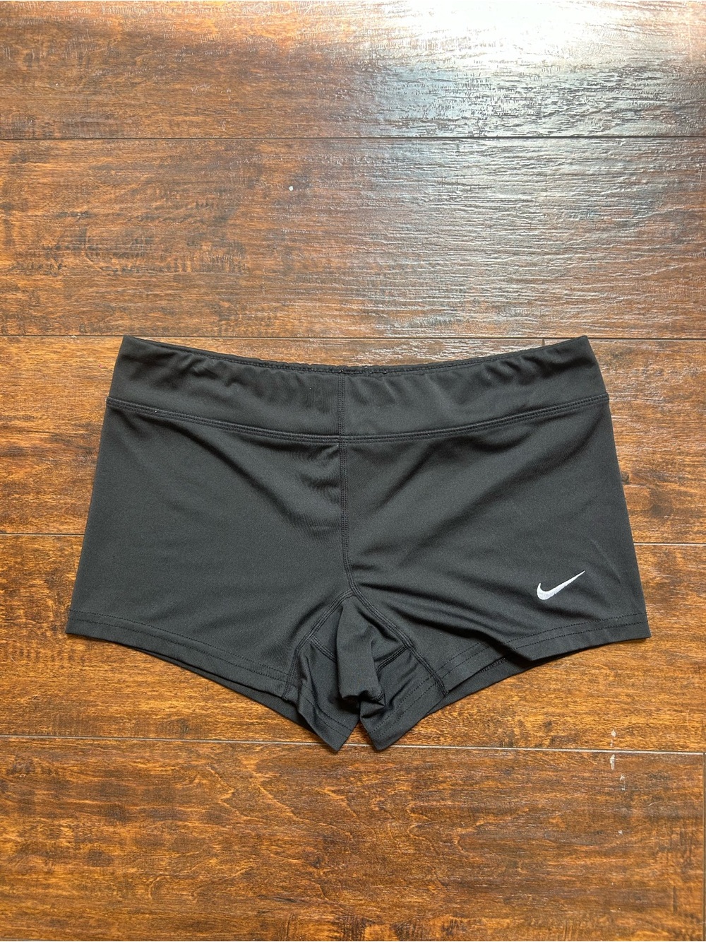 Nike Black Dri-FIT Performance Shorts with White Swoosh